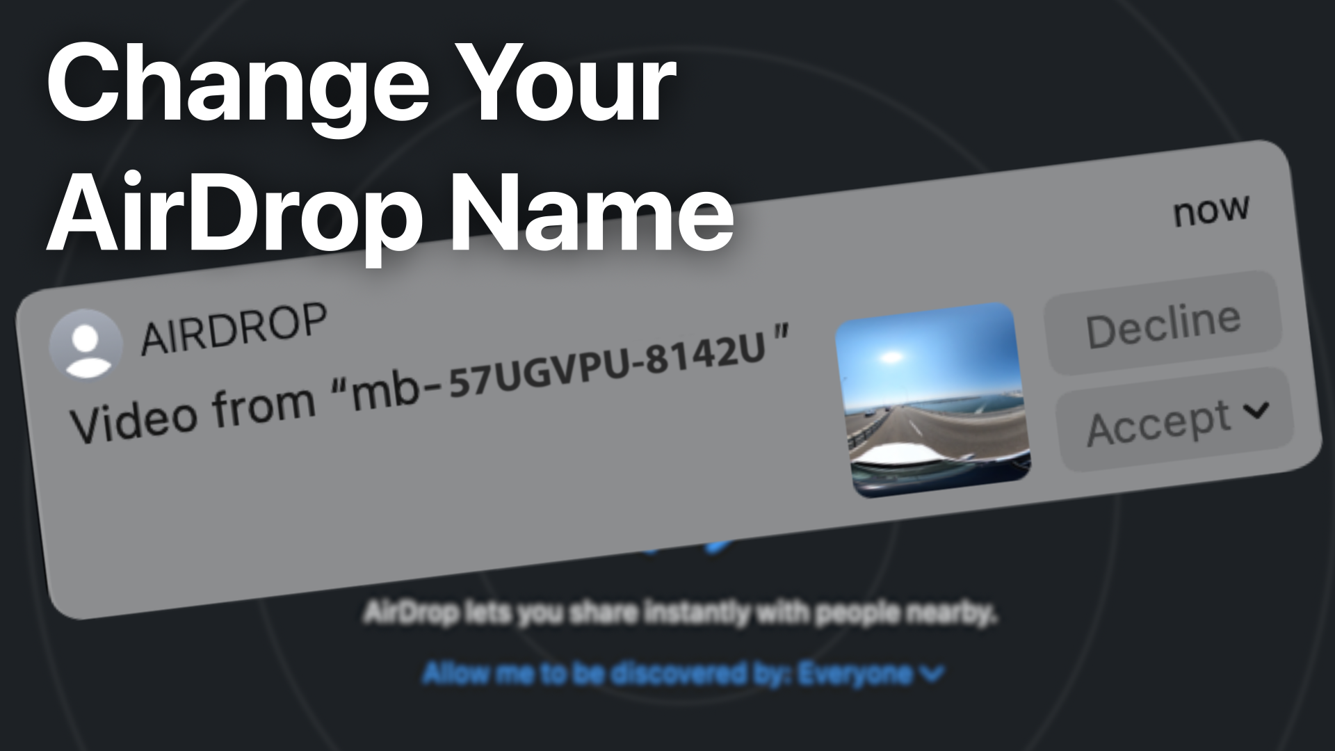 How to Chance Your AirDrop Name