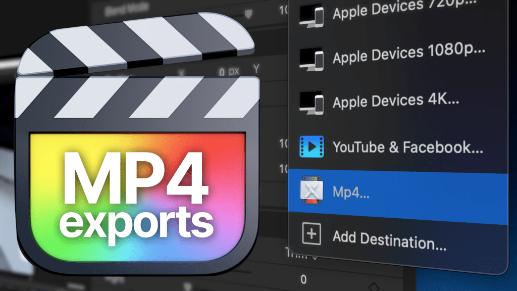 How to export Mp4 files using Final Cut&nbsp;Pro