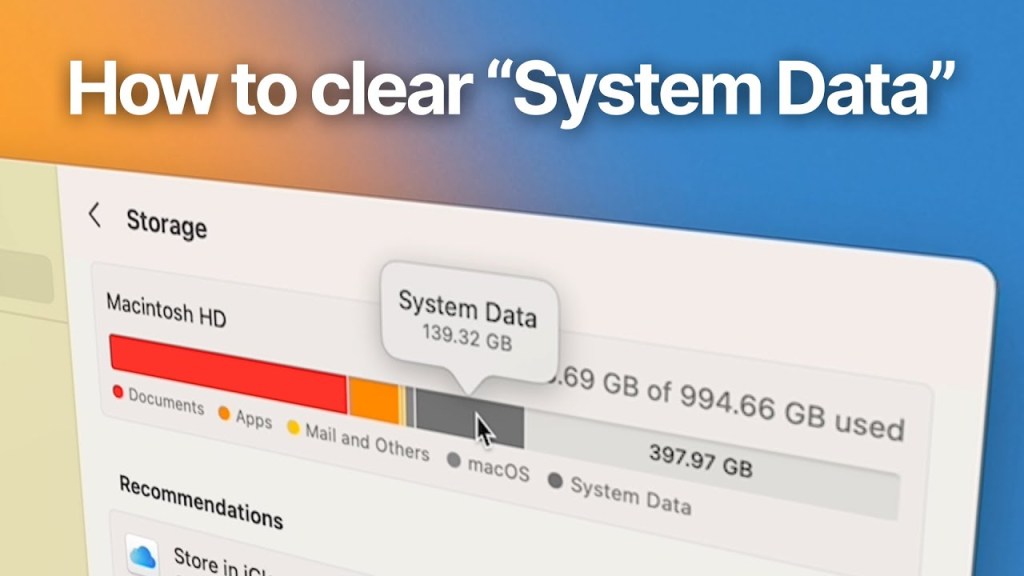 How to clear “System Data” and “Other” Storage on a&nbsp;Mac