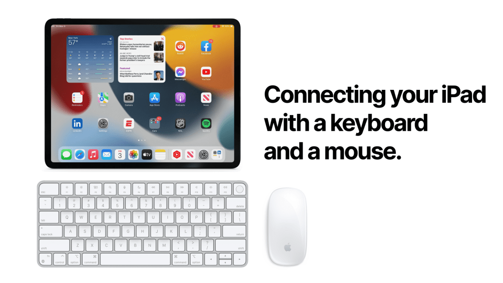 How to connect a mouse and keyboard to an&nbsp;iPad