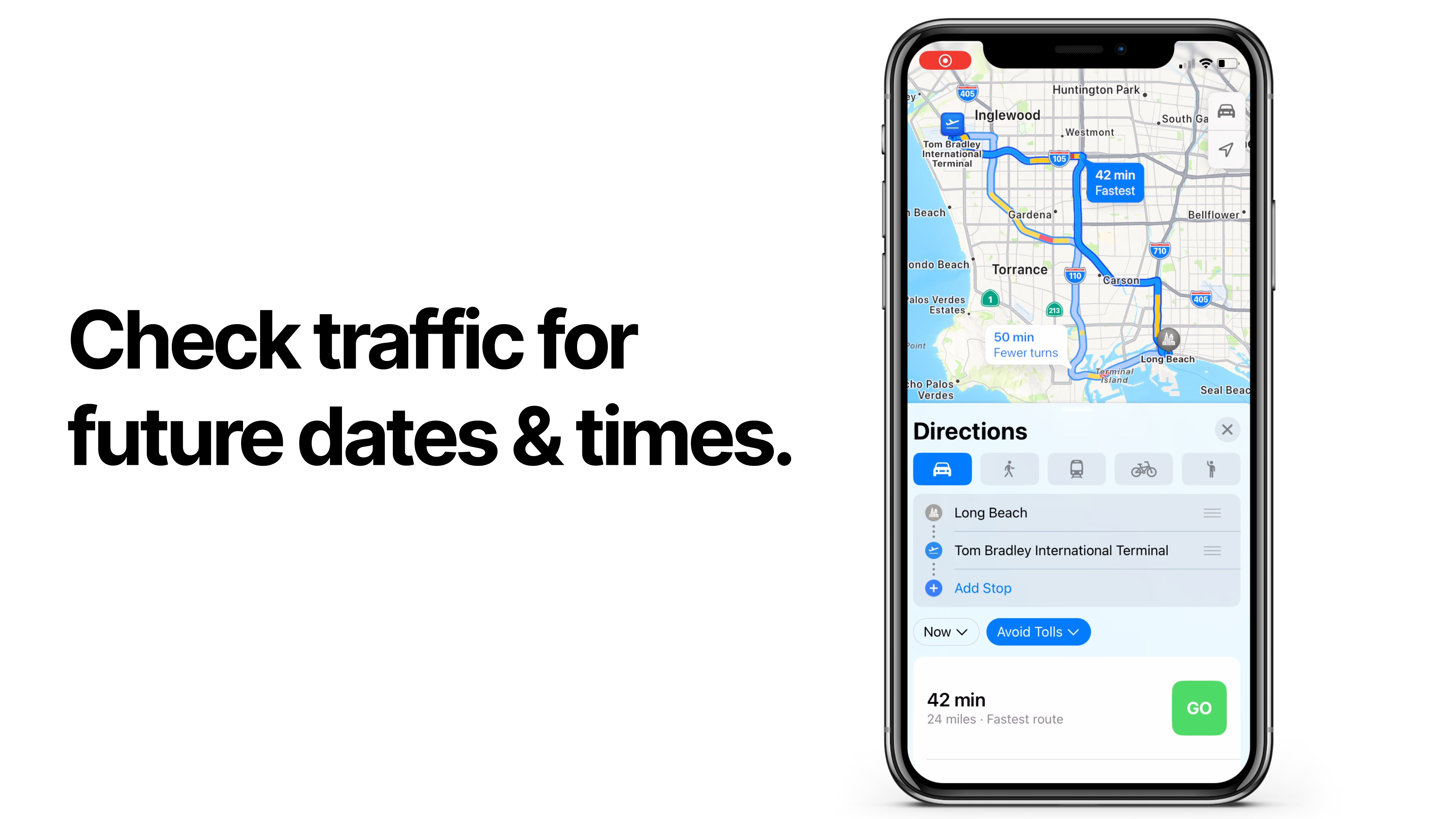 Apple Maps – Check Traffic & Travel Times for Future Dates