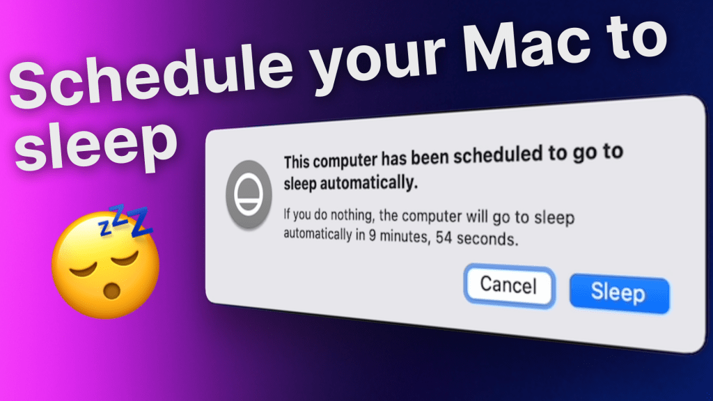 How to schedule your Mac to sleep on macOS&nbsp;Sonoma